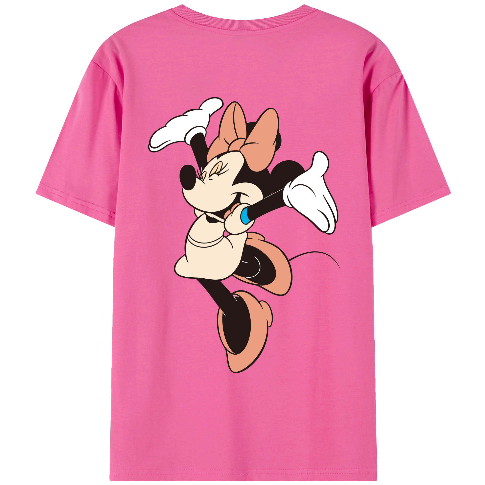 （画像用） ミッキーマウス Mickey Mouse レディース半袖Tシャツ(バックプリント)